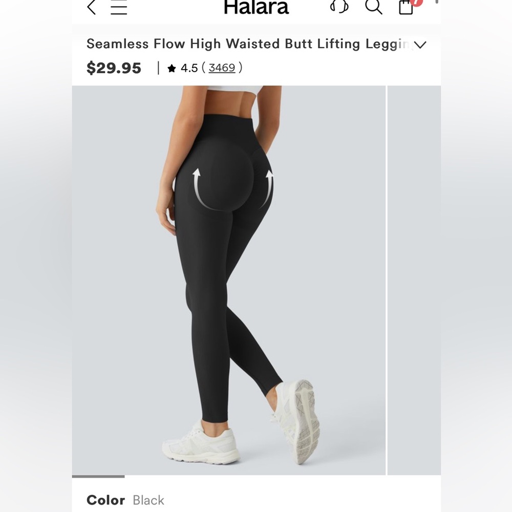 Halara leggings butt lifting tummy control